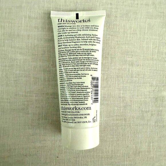 This Works Deep Sleep Overnight Cleanser Full Size Brightening Oat Amino Acids - Picture 2 of 7